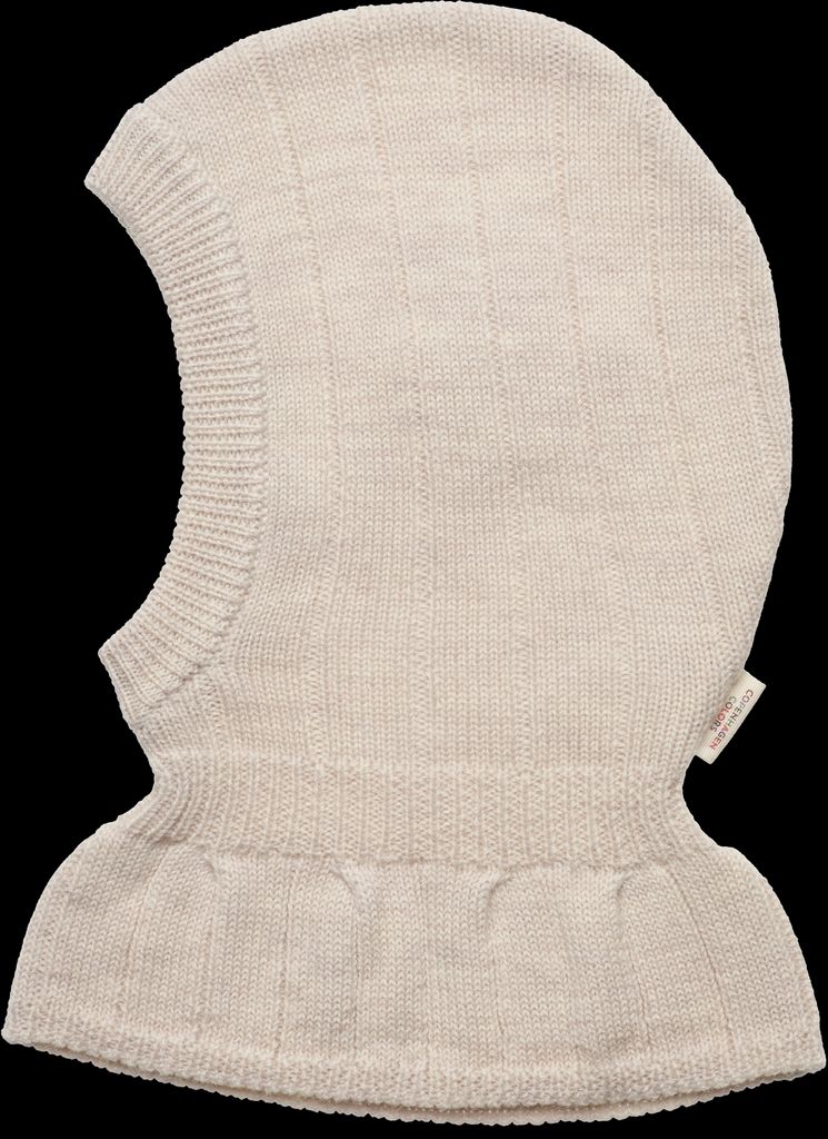 Copenhagen Colors Merino Rib Knitted Balaclava - Cream - 3Y/9Y
