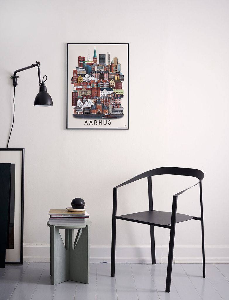 Martin Schwartz Aarhus Small Poster - Multi/patterned - A3