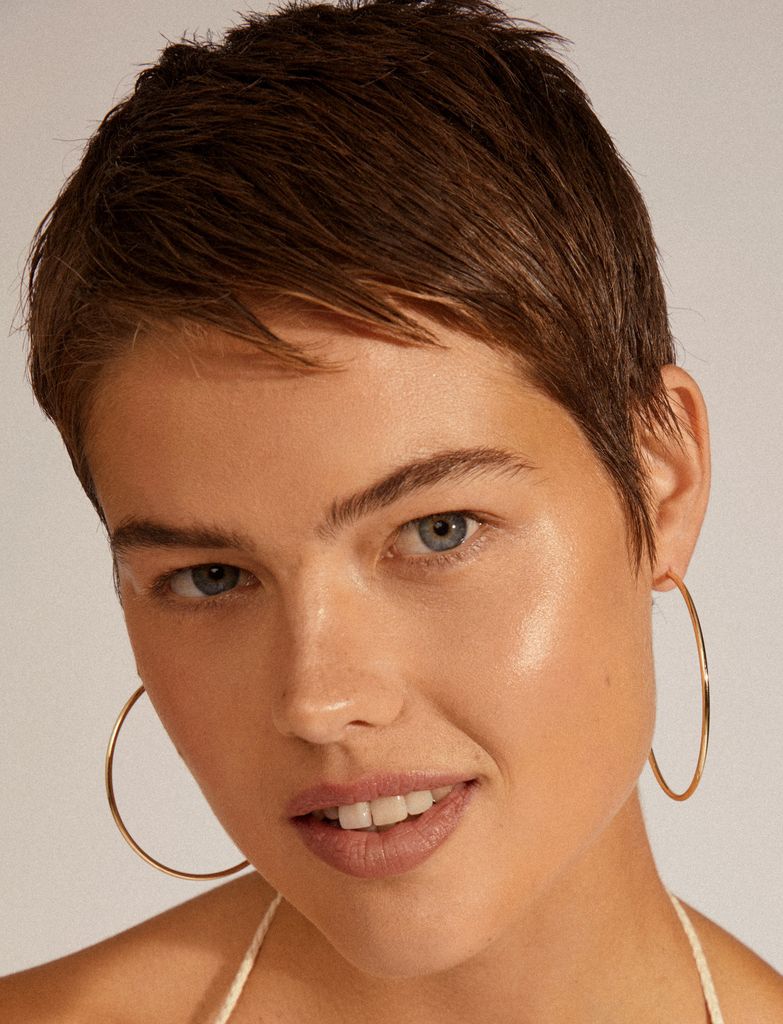 PILGRIM April Recycled Large Hoop Earrings |Gold |One Size