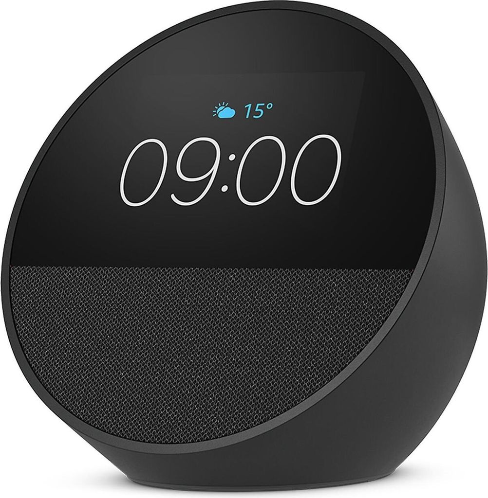 Amazon Echo Spot (2024) Smart ur med kraftfuld lyd og Alexa