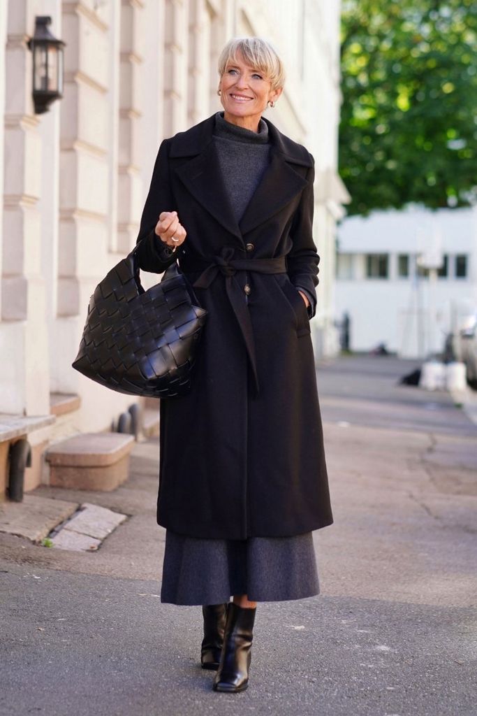 cashmere coat w - clareta long - 44