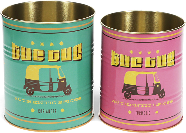 Storage Box Tuc-Tuc x2 Bleu Food Container