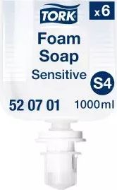 TORK Skumsæbe Premium Mild S4 6 x 1 l Uden farve og parfume (520701)