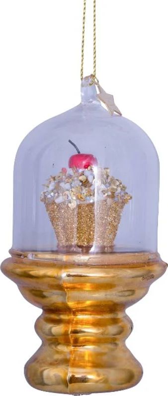 vondels cupcake in dome ornament