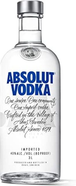 absolut vodka 3.0l (40% vol.)