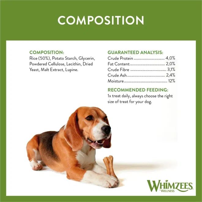 whimzees ricebone l, 1 stk