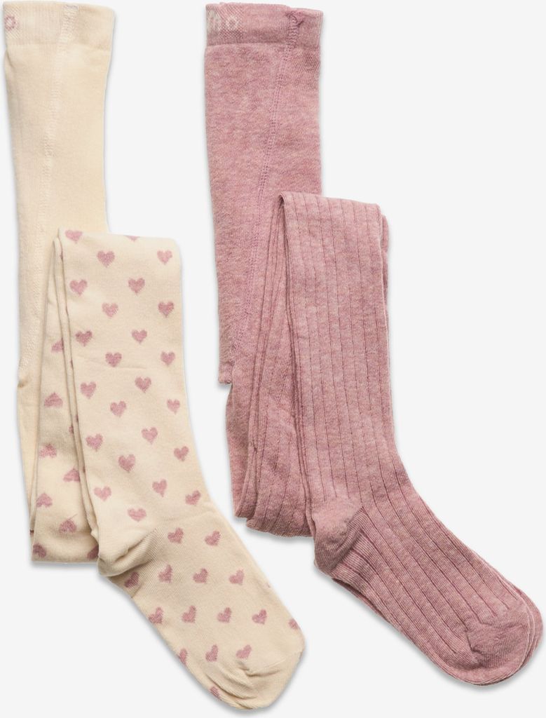 stockings w. pattern (2-pack) - strømpebukser
