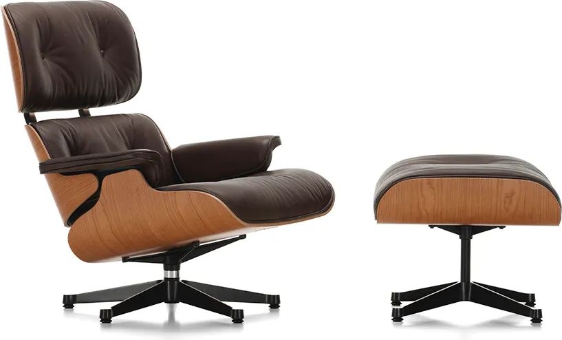 Vitra Eames Lounge Chair Mørk Valnød Loungestol