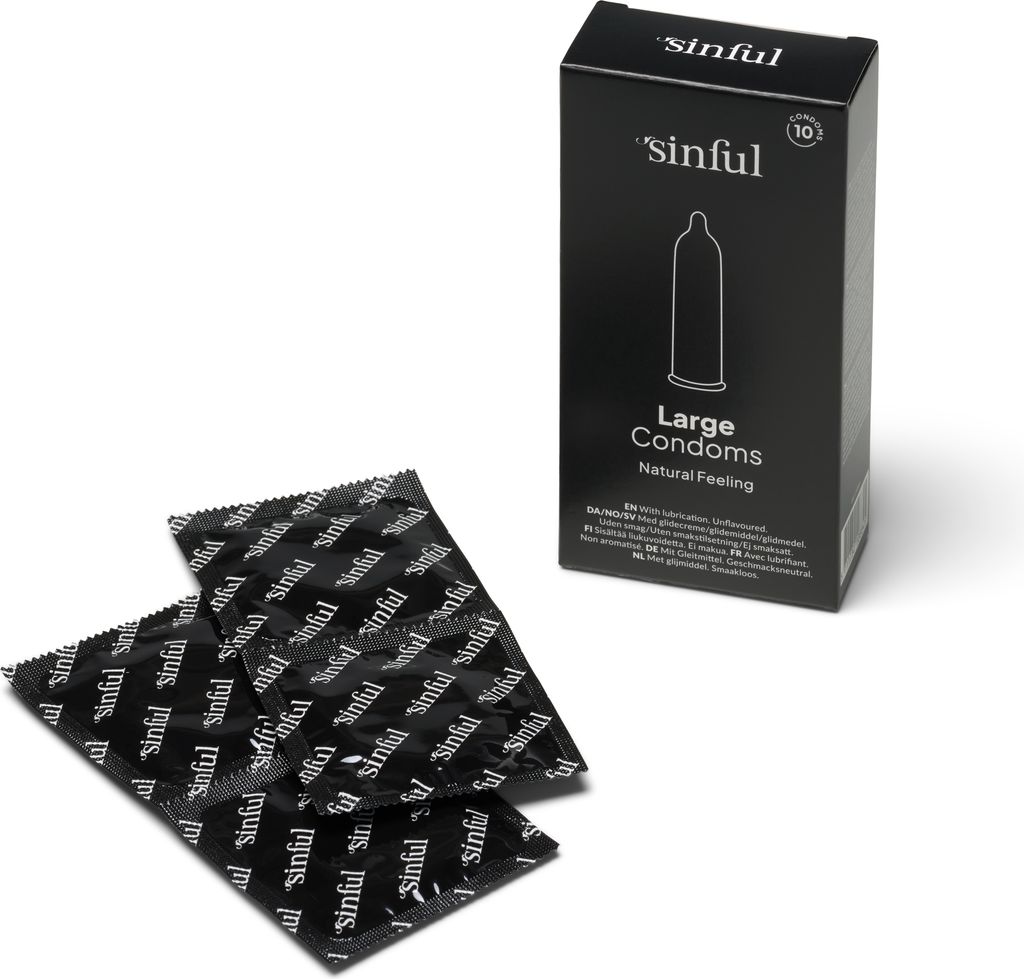 Sinful Large Kondomer 10 Stk