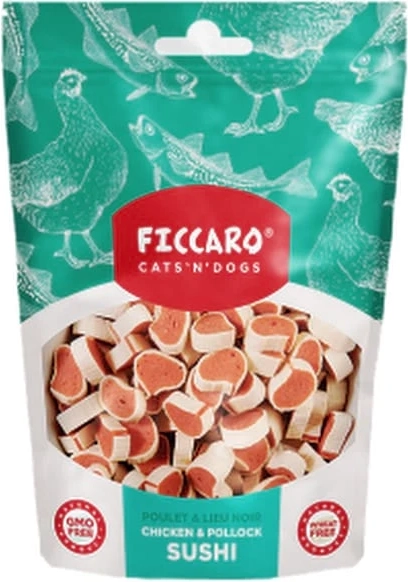 ficcaro chicken & pollock sushi