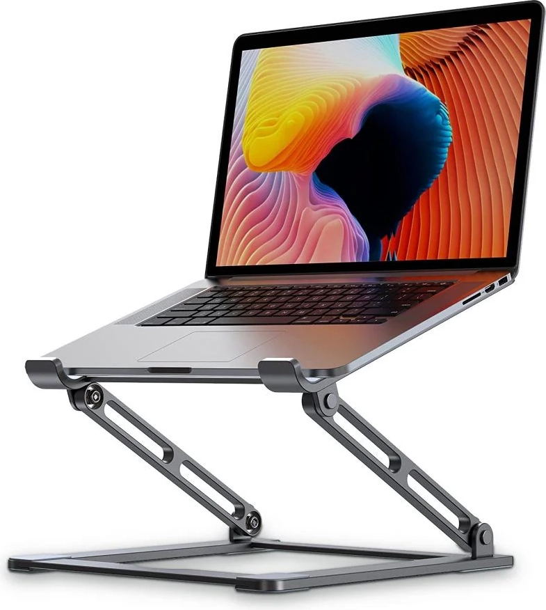 tech-protect uls400 universal laptop fold-out stand up to 17" - grey