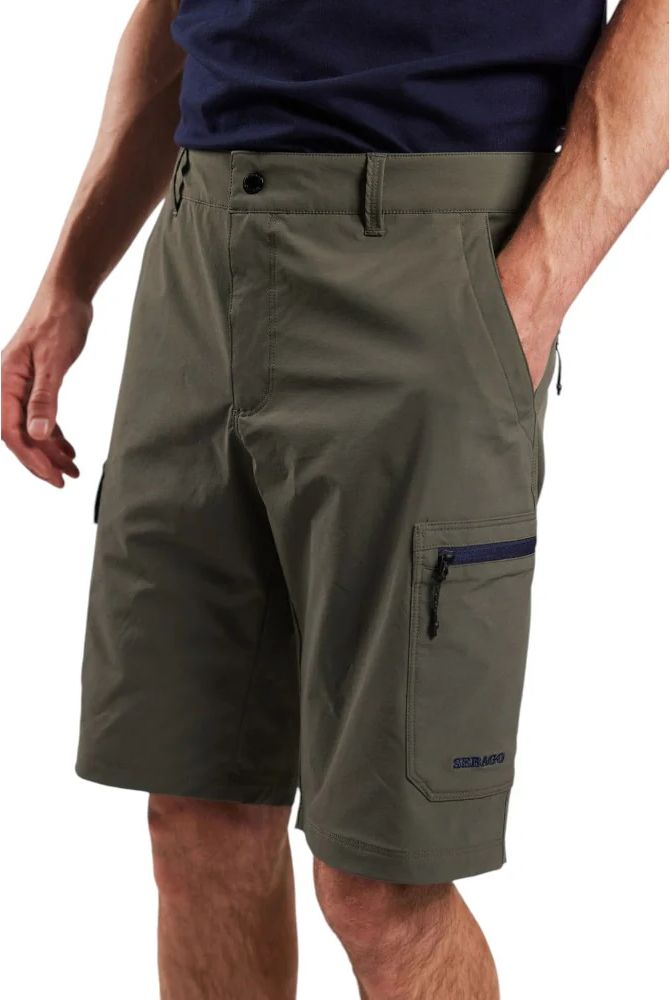 sebago performance cargo shorts dark sage