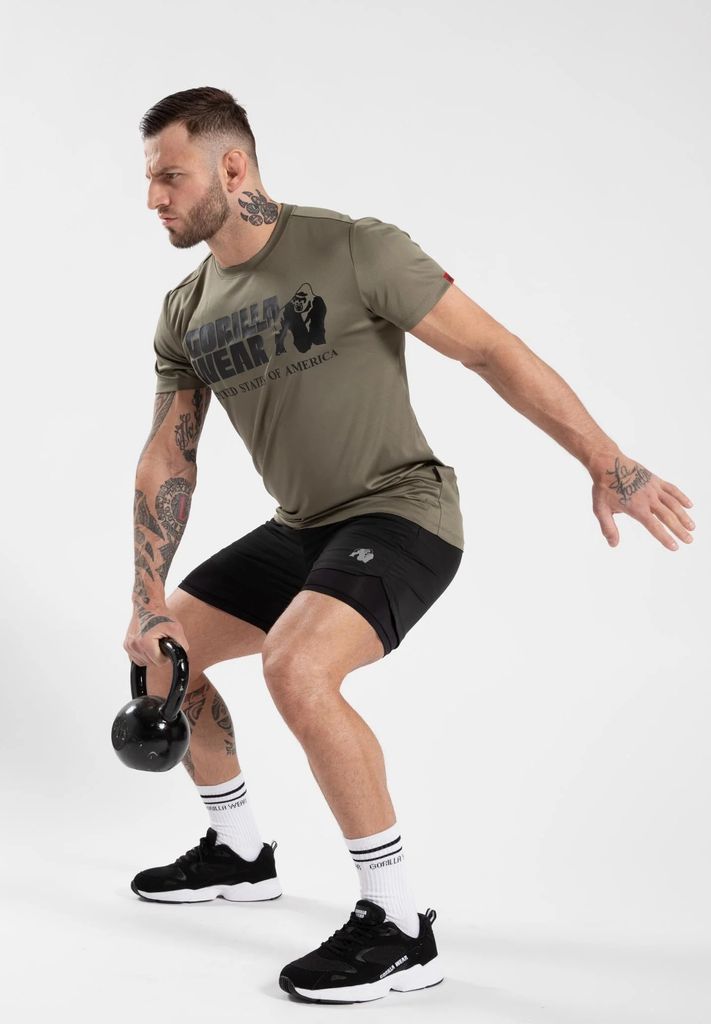 classic training t-shirt, army green