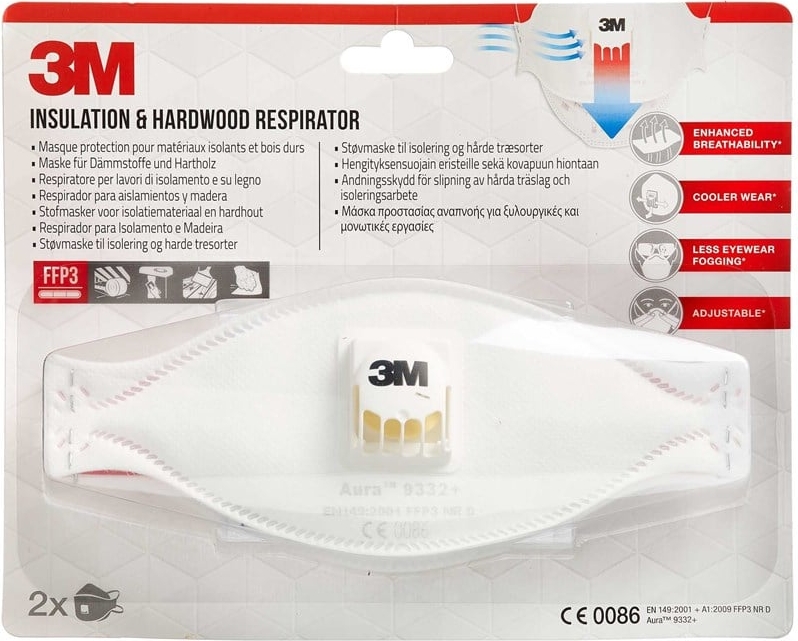 3m sikkerhedsmaske ffp3 med ventil