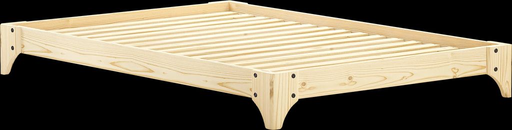 elan bed clear lacquered 140 x 200