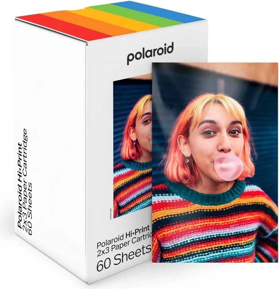 polaroid hi-print generation 2 kassette 60 ark 2x3 fotopapir