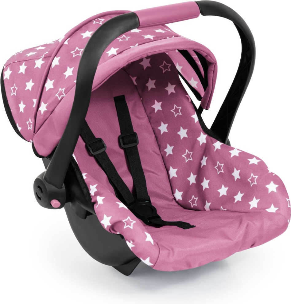 Bayer Design Deluxe bildockstol med solskydd, rosa