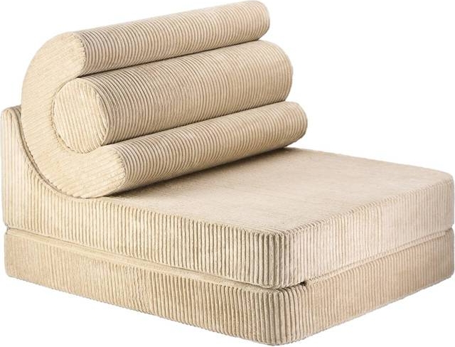 Wigiwama Flipster Corduroy Beige Børnefoldestol
