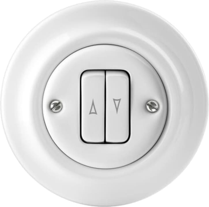 Kroneafbryder, Glans hvid, 10A 250V, Decento