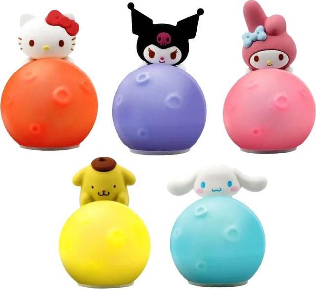 YuMe Sanrio Little Moon Light Series Mini Figures Hello Kitty and Friends 8 cm Display 12