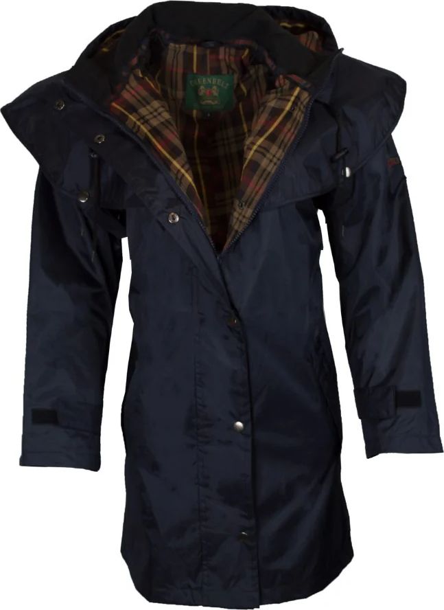 Walker and Hawkes Greenbelt Hunton 3/4 Lang Regnfrakke - Navy