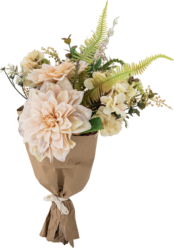 lustre buket, hvid, kunstige blomster, d23xh43 cm