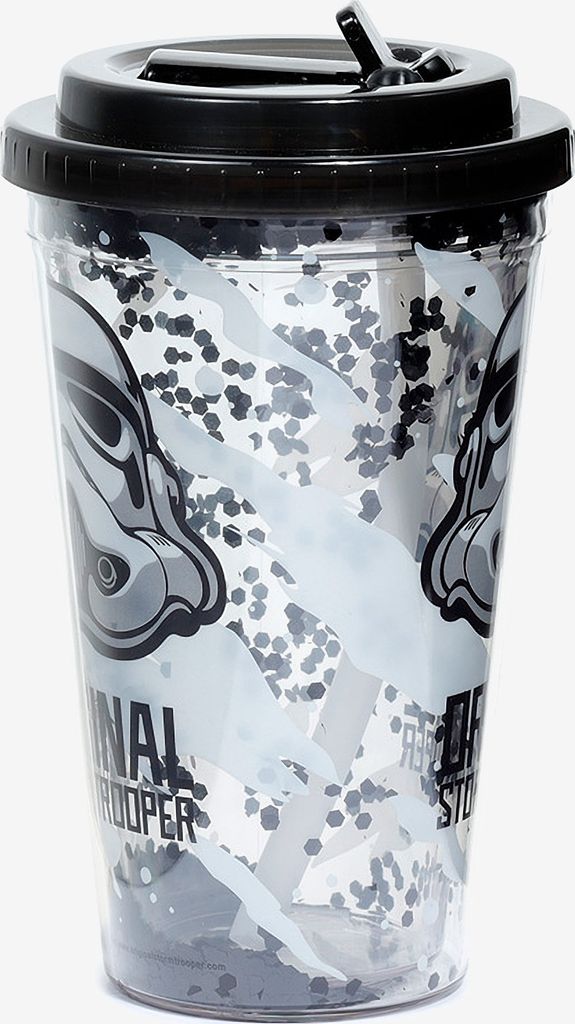 PUCKATOR Shatterproof Double Walled Cup & Straw |Black |One Size