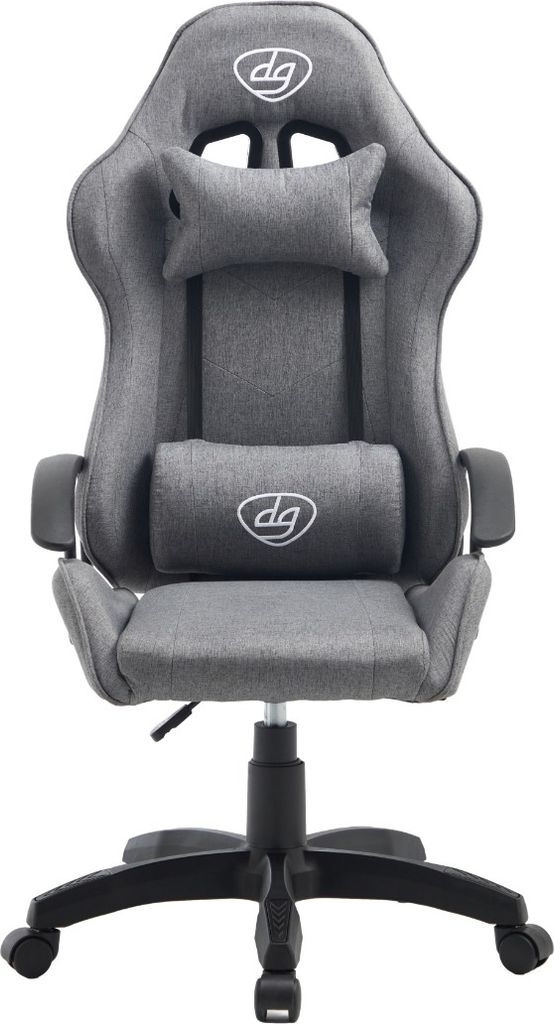 dacota gaming falcon fabric gaming stol, grå