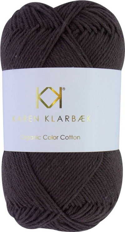 Karen Klarbæk Økologisk Bomuldsgarn 8/4 Chocolate Brown 50g