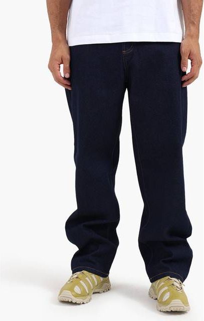 Obey Mørke Indigofarvede Forvaskede Jeans Klassisk Baggy Denim - Blå