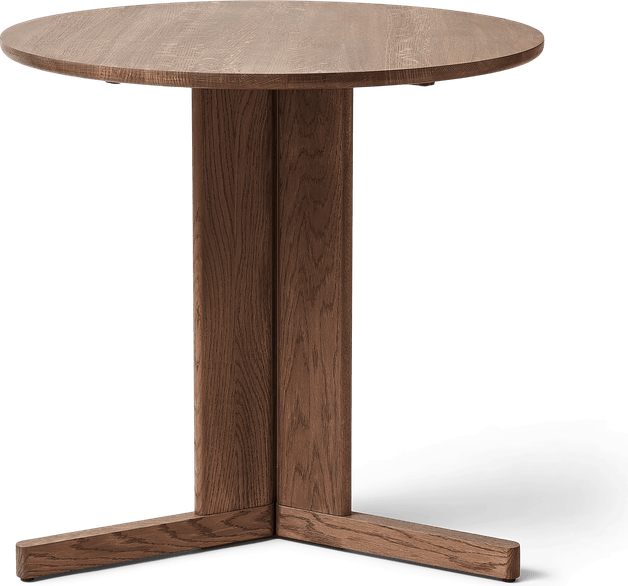 Form & Refine Trefoil Ø75 Cm Røget Eg Spisebord