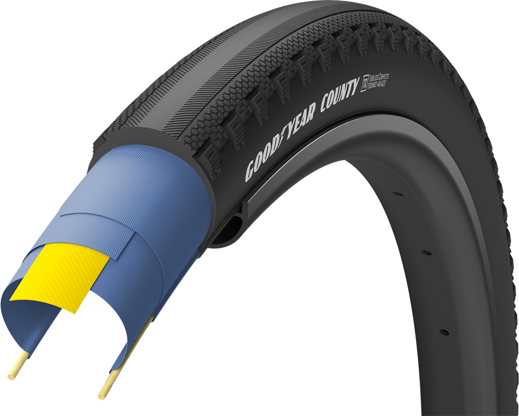 goodyear county tubeless complete 700x35c/50c - sort
