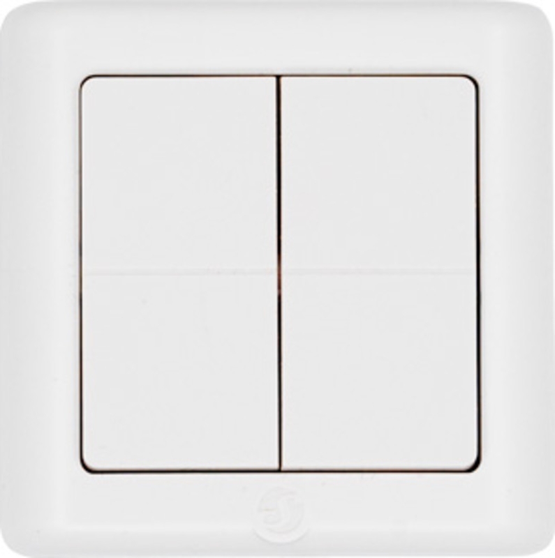 shelly blu wall switch 4 zb, batteritryk til lk fuga, bluetooth + zigbee, hvid