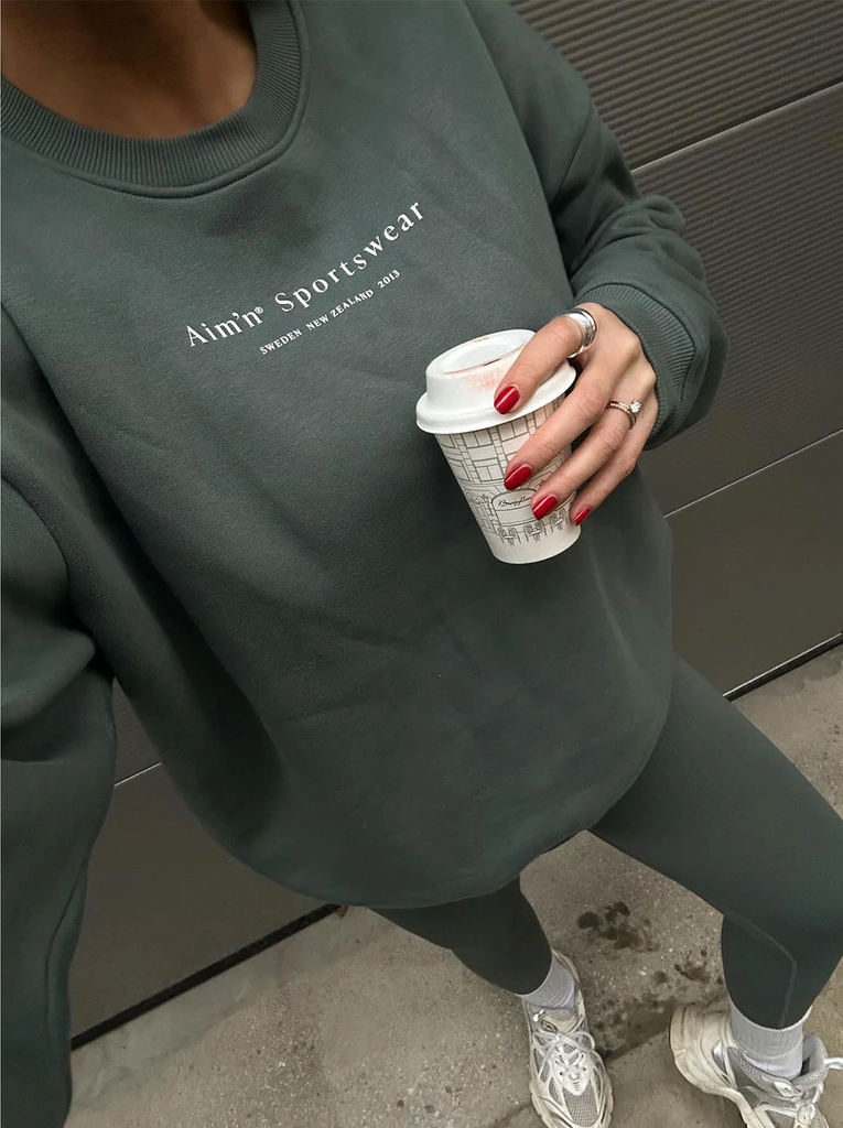 sage serif sweatshirt