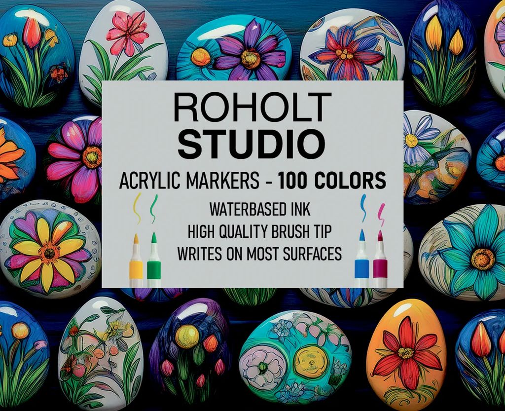 Roholt Studio 100 Stk Akryl Markers