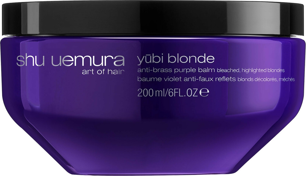 yubi blonde neutralizing mask | anti-brass purple mask for blonde hair - hårserum