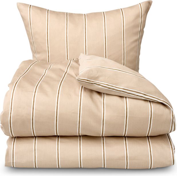 Nordisk Tekstil River sengetøj taupe 140x200 cm