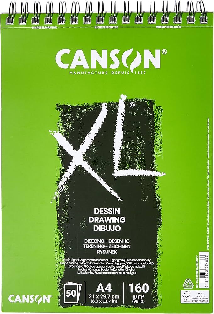 Canson XL Dessin LG A3 160G Spiral 50 SH