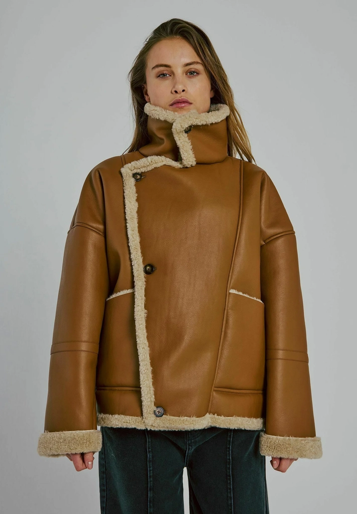 NORR Overgangsjakke 'Hanny'  cognac