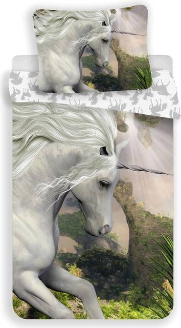 Unicorn Pegasus senior sengesæt 100% øko-tex bomuld