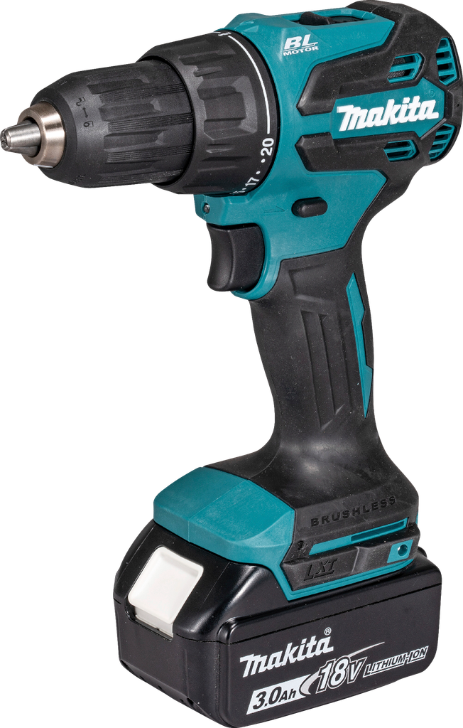 makita slagboremaskine 18v dhp490sf1j incl batteri og lader
