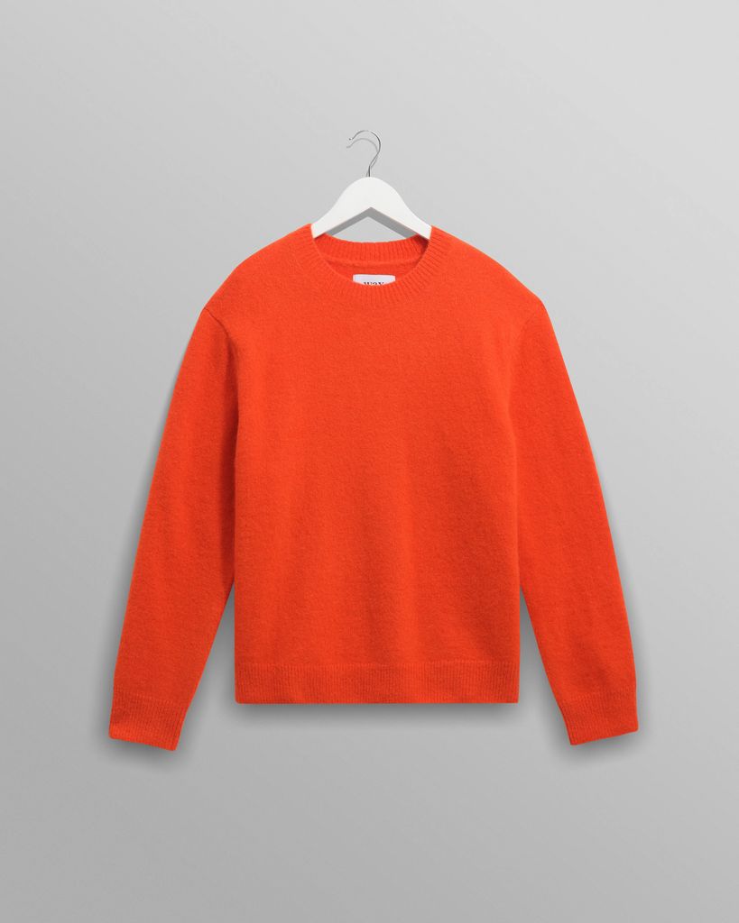 Wax London Wilde Orange Fluffy Wool Crewneck