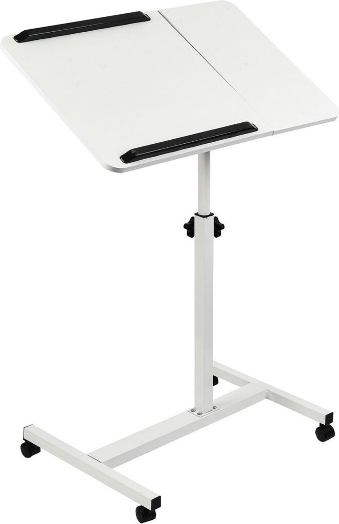 Maclean MC-121 Laptop Stander - Højdejustering 59-89cm, Max 30kg - Hvid