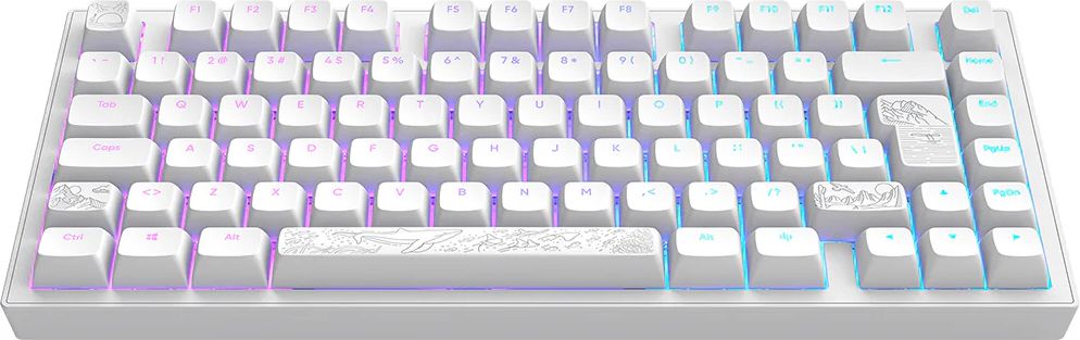 Dark Project - Nostra Hvid 81 RGB Tastatur - GEEKD.dk