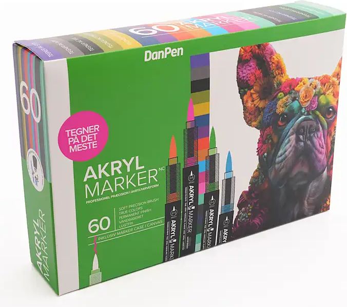 Danpen Free Ink Akrylmarkers 60 Stk