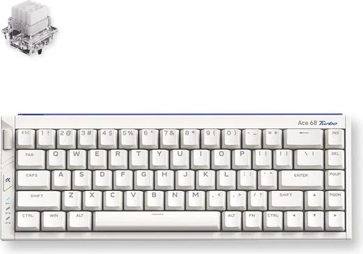 MCHOSE Ace 68 Turbo (Nova White) - Gaming Keyboard - Utan numpad - Engelska (US) - Vit