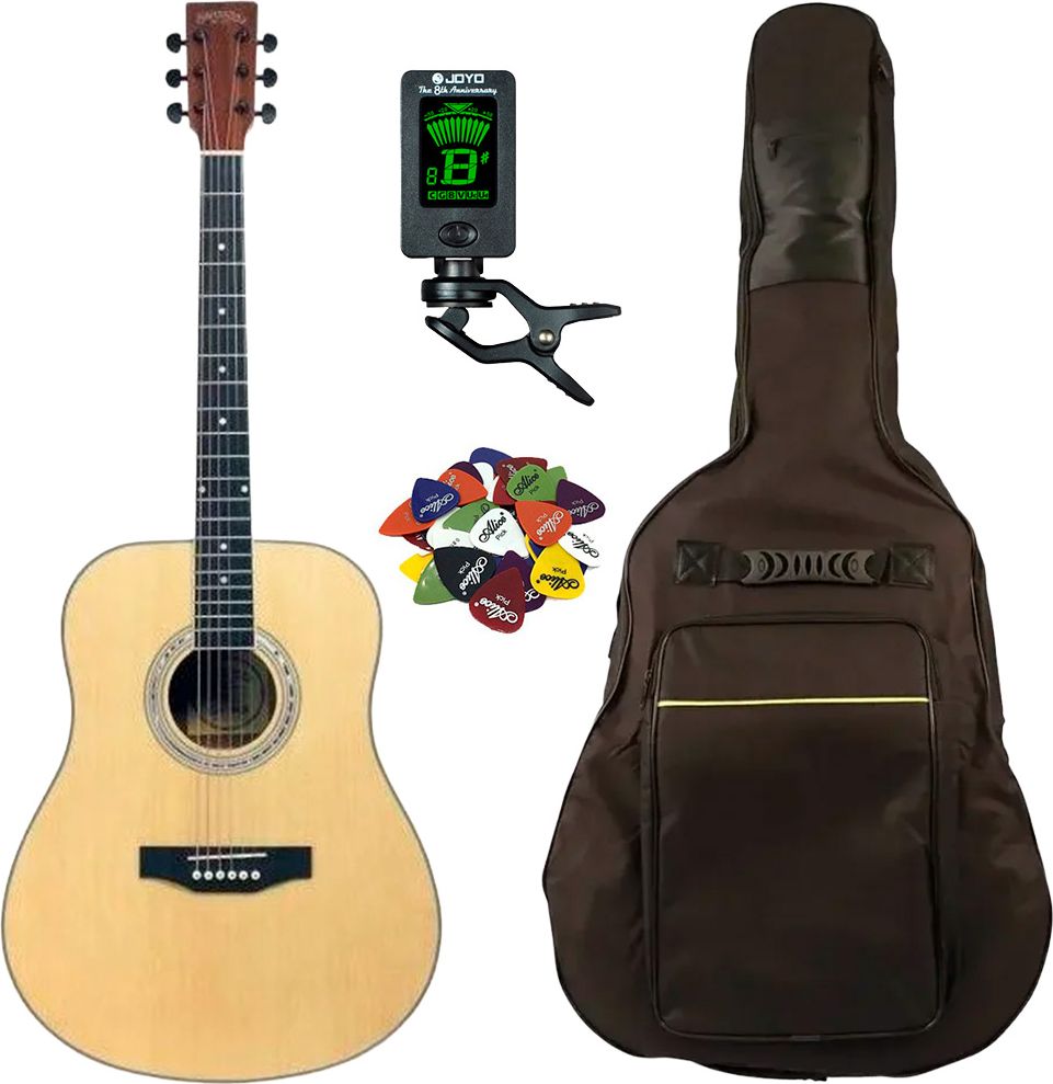 Santana LA-90-V2 - Western guitar pakke - Natur