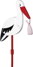 Goki Flower Decor Stick Stork with Baby Cloth