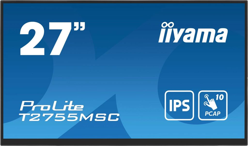 Iiyama ProLite T2755MSC-B1 PC Skærm - 27", FHD IPS Touch 5ms 60Hz HDMI - Sort