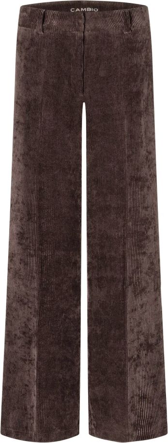 Cambio Bred Corduroy Bukser Polyester Amelie - Brun